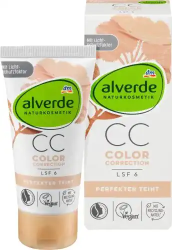 Alverde Gesichtspflege Getönte Tagescreme für einen ebenmäßigen Teint