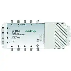 Quad-LNB-Multischalter Axing SPU 58-05 für 5 in 8 SAT-Verteilung