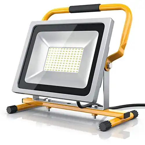 Baustrahler Brandson 50 Watt LED Arbeitsscheinwerfer für Werkstatt und Baustelle