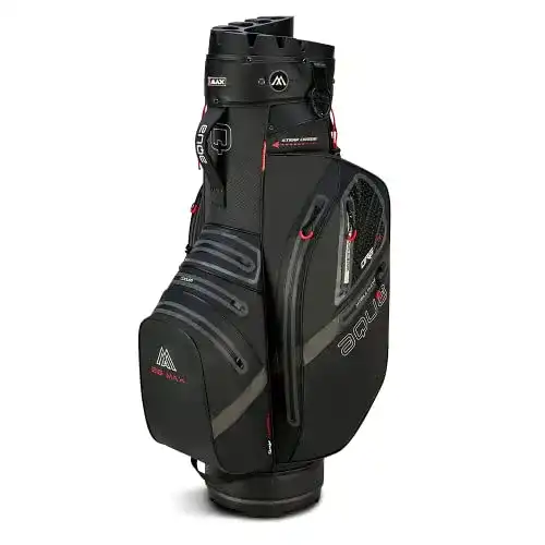 Wasserdichte Golfbags Big Max Aqua Silencio 4 Cartbag in Schwarz