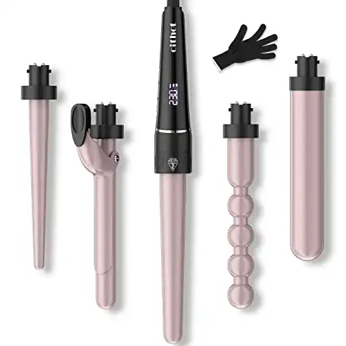 5-in-1 Lockenstab CITHOT mit verschiedenen Aufsätzen und Sicherheitsfunktionen