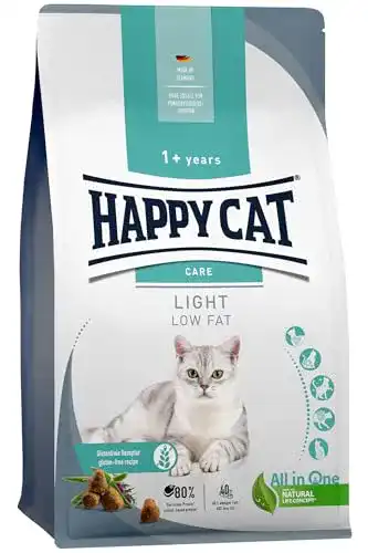 Happy Cat Trockenfutter Sensitive Adult Light für übergewichtige Katzen 300 g