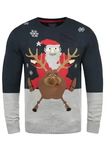 Weihnachtspullover für Herren von BLEND mit Rudolph Design