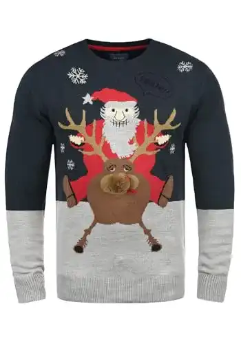 Weihnachtspullover für Herren von BLEND mit Rudolph Design