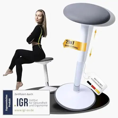 Wackelhocker Ergoocean Bürohocker ergonomisch 2in1 höhenverstellbar