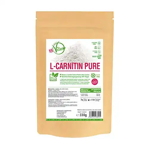 L-Carnitin MeinVita PUR 330g Beutel reines Tartrat Pulver