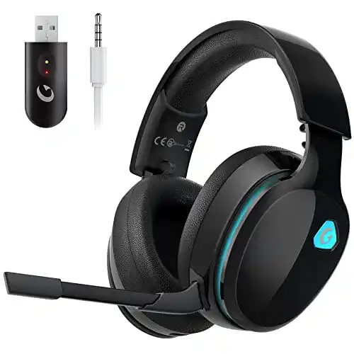 Bluetooth-Headset Gvyugke 2,4 GHz kabelloses Gaming Headset