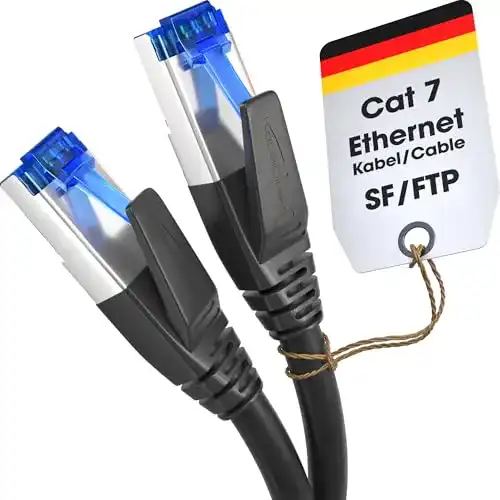 LAN-Kabel 10m Cat 7 Bruchfestes Netzwerkkabel für Highspeed-Verbindungen