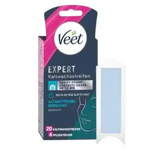 Veet Expert Kaltwachsstreifen für das Gesicht zur Haarentfernung