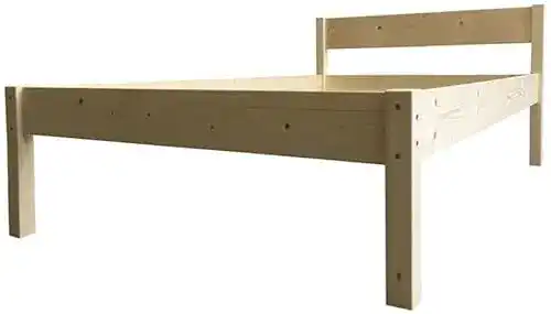 Massivholzbett Liegewerk Seniorenbett 100×200 cm erhöht