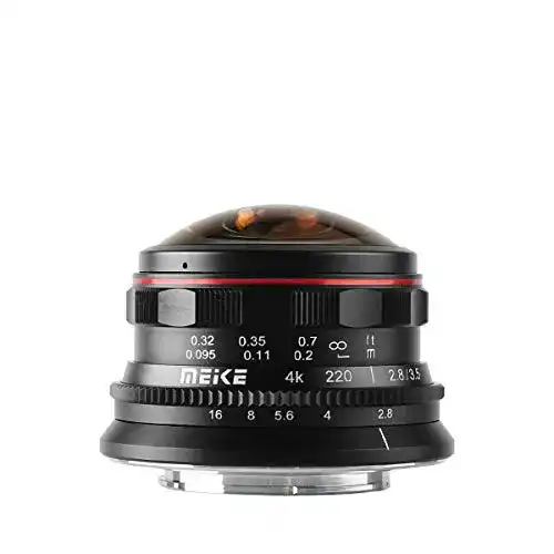 Fisheye-Objektiv Meike MK-3.5mm f2.8 für M4/3 Kameras