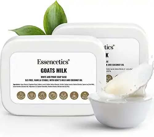 Rohseife Essencetics 1 kg Bio Ziegenmilch Seifenbasis zur Seifenherstellung