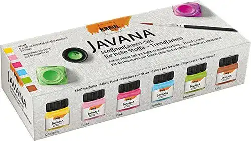 Stoffmalfarbe Kreul 90599 Javana für helle Stoffe im Trendfarbenset