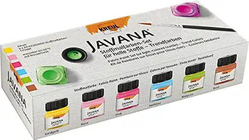 Stoffmalfarbe Kreul 90599 Javana für helle Stoffe im Trendfarbenset