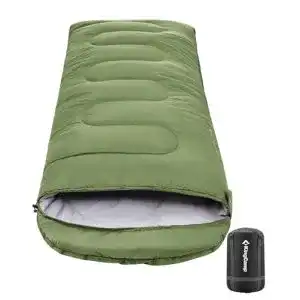Deckenschlafsack Winter KingCamp Unisex-Adult, Oliv, (190 + 30) x 80 cm