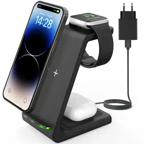 Sowink 3-in-1 Ladestation für Apple Produkte, kabelloses Ladegerät 2021