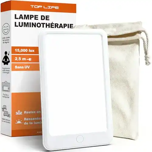 Tageslichtlampe Top Life mit 15000 Lux für Lichttherapie