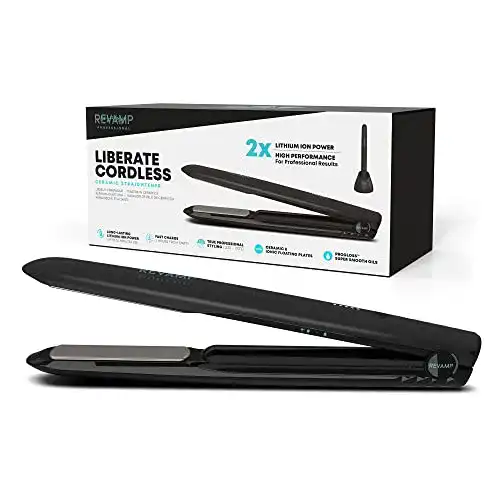 Kabelloses Glätteisen Revamp mit Keramikplatten und Ladestation