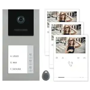 Video-Türsprechanlage für 3-Familienhäuser Balter Nonic EVO
