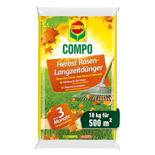 Compo Herbst Rasendünger für gesunden Rasen im Winter