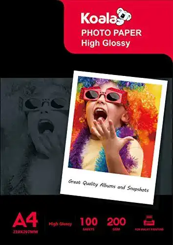 Fotopapier Koala Inkjet hochglänzend A4 200 g/m² 100 Blatt