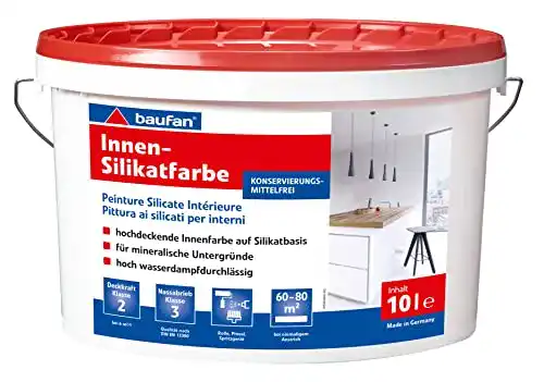 Silikatfarbe für Innenräume 10l von Baufan