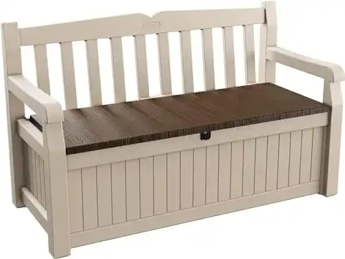 Gartenbank Keter Eden mit Stauraum für Balkon und Garten