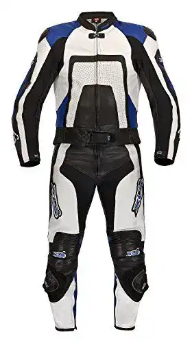 Motorrad Lederkombi XLS Zweiteiler Blue Carbon
