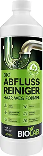 Bio-Abflussreiniger von BIOLAB (1000 ml) für effektive Rohrreinigung