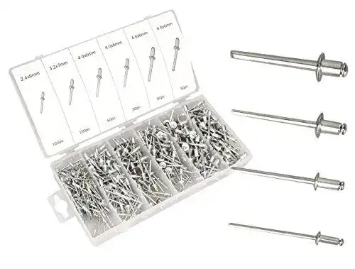 Blindnieten Set Tifler 400 Aluminium mit 400 Popnieten in verschiedenen Größen