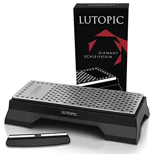 Diamant Schleifstein Lutopic PRO 600/1200 mit Winkelhilfe