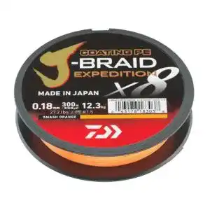 Daiwa J-Braid Expedition X8E geflochtene Schnur 0,06mm 300m