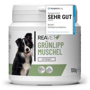 Grünlippmuschelpulver Reavet 100g für Hunde und Katzen