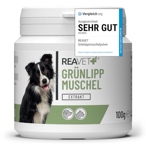 Grünlippmuschelpulver Reavet 100g für Hunde und Katzen