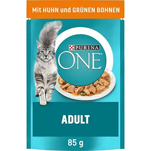 Purina One Adult Katzenfutter nass mit Huhn, 26 x 85g