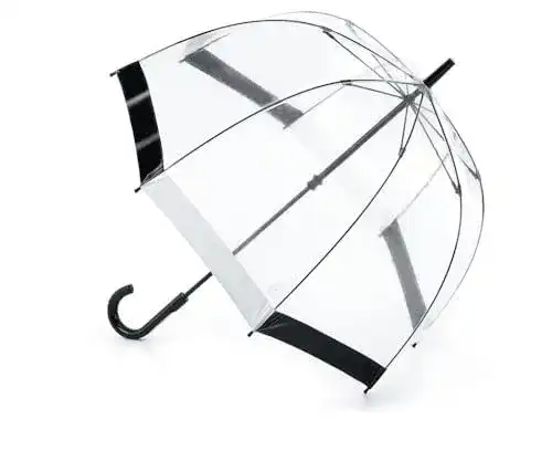 Stockschirm Fulton Black & White Trim Transparent L041