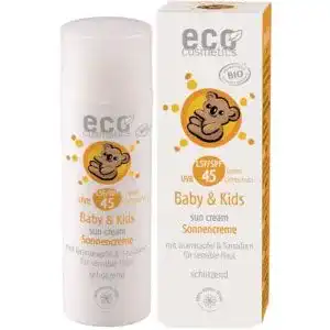 Vegane Sonnencreme Eco Cosmetics für Babys und Kinder LSF 45, 300 ml