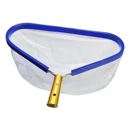 Pool-Kescher mit Aluminiumrahmen und feinem Netz für Teich und Schwimmbad
