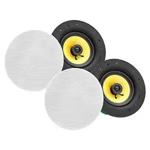 Pronomic Lautsprecher CLS-660 WH 2er Set – Gewebe Einbaulautsprecher