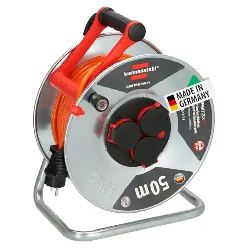 Kabeltrommel 50 m Brennenstuhl Garant S V2 IP44 für Außenbereich