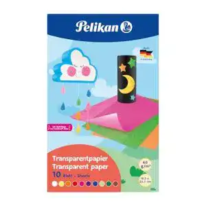 Transparentpapier Pelikan in Mappe, 18,5 x 29,7 cm, 10 Blatt
