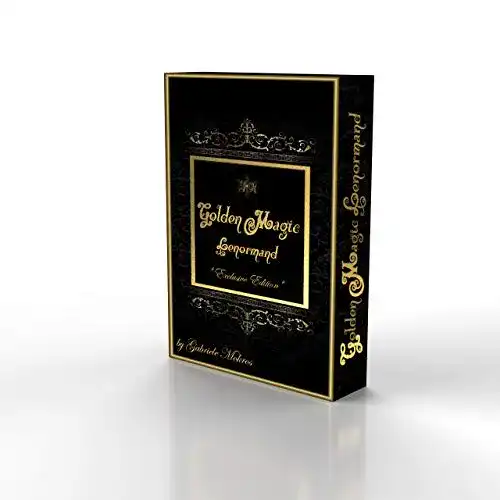 Golden Magic Lenormand Karten – Orakelkarten Set mit 36 Karten