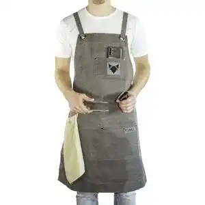 Grillschürze Fennek mit wasserabweisender Imprägnierung und Taschen