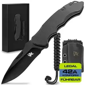 Wolfgangs Ferox Zweihandmesser aus D2 Stahl mit Ebenholz-Griff