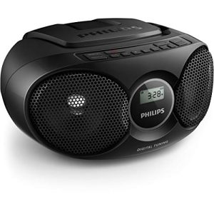 Tragbarer CD-Player Philips Audio AZ215B/12 mit UKW-Tuner und Audioeingang