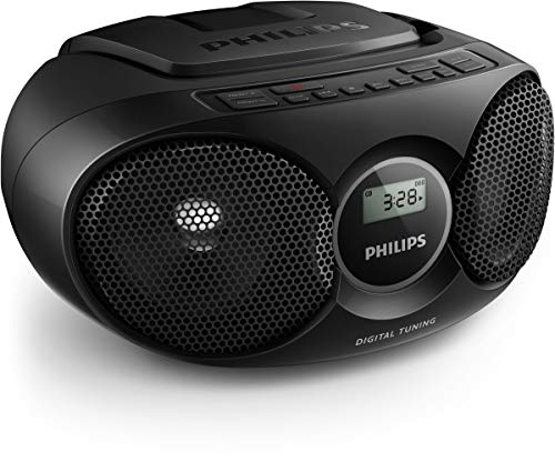 Tragbarer CD-Player Philips Audio AZ215B/12 mit UKW-Tuner und Audioeingang