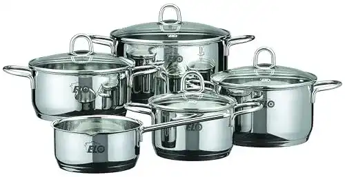ELO Kochtopf Rubin Set 5-teilig aus Edelstahl 18/10