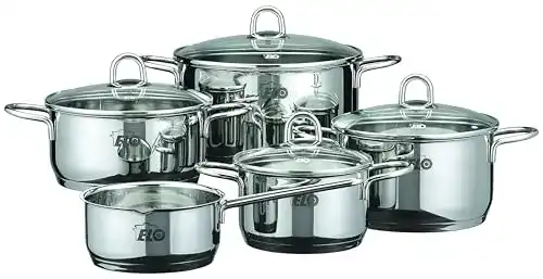 ELO Kochtopf Rubin Set 5-teilig aus Edelstahl 18/10