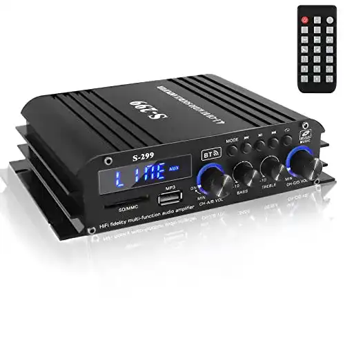 Autoverstärker Etlephe 4.1 Kanal 1600W Mini Verstärker mit Bluetooth