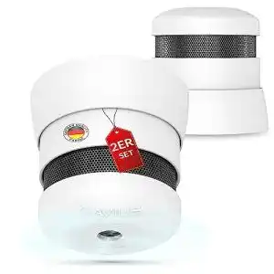 Mini-Rauchmelder Cavius Rauchwarnmelder x2 mit 10 Jahren Garantie